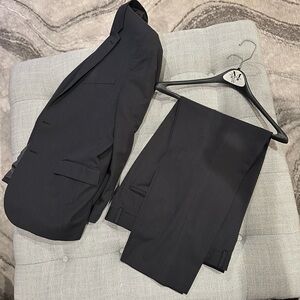 Men's Black Slim Fit Suit by Egara